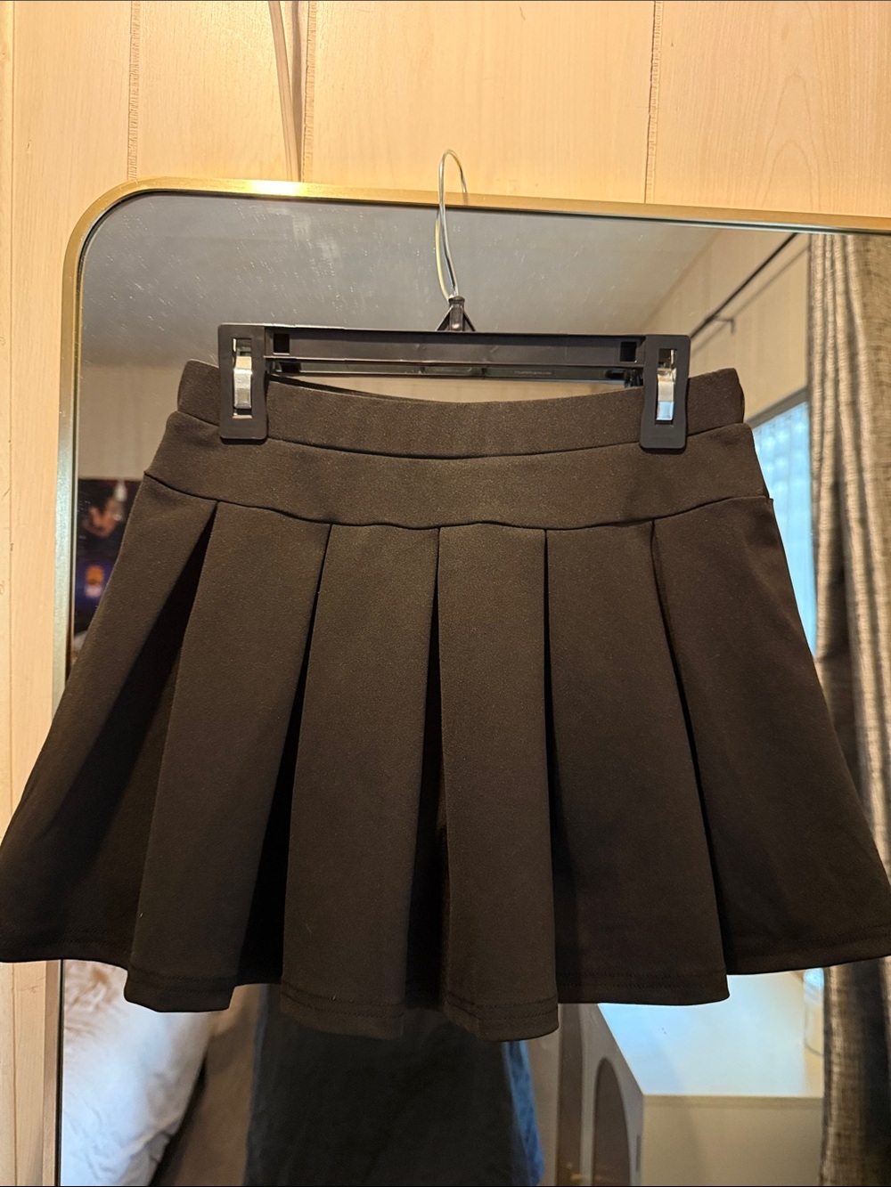 High-Waist Black Circle Skirt - Flared Mini Skater